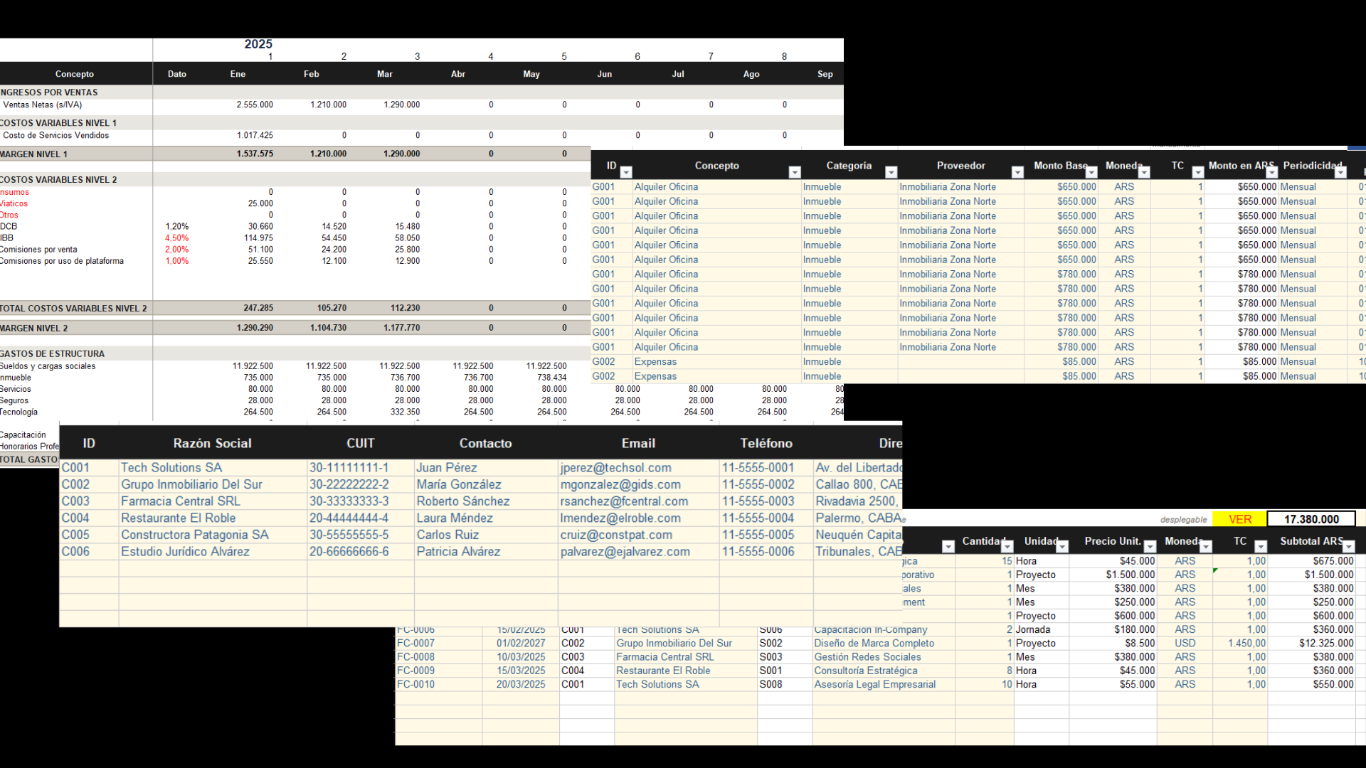 Planillas y sistemas Cresfy